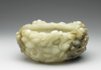 图片[3]-Jade brush washer with cloud and dragon decoration, Qing dynasty (1644-1911)-China Archive